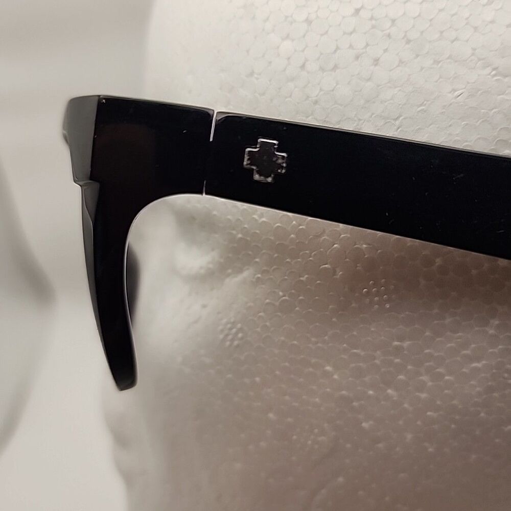 SPY Optic Baxter Black Eyeglass Frame Only 54□20 132 Chunky Plastic Square - Picture 3 of 6